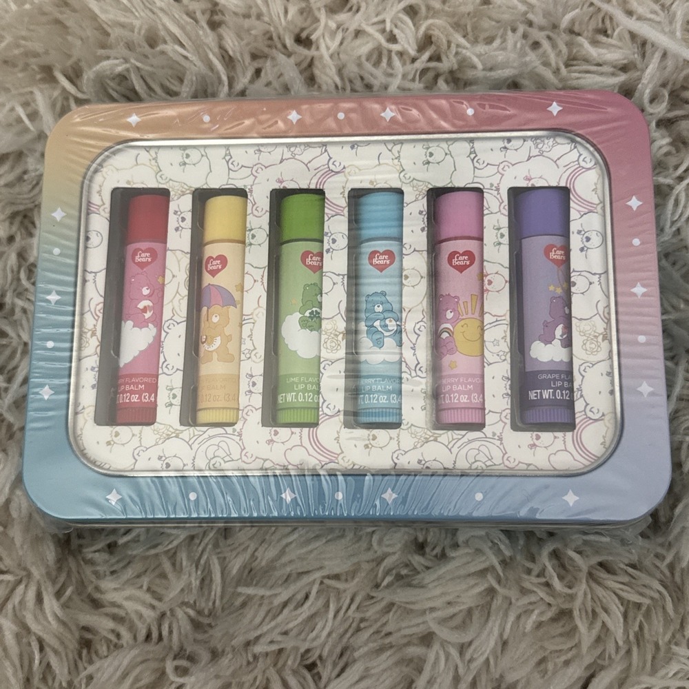 Care Bears- 6 Piece Lip Balm Collection - Collectible Tin